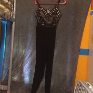 Long black pantsuit